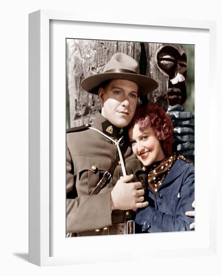 ROSE MARIE, from left: Nelson Eddy, Jeanette MacDonald, 1936-null-Framed Photo