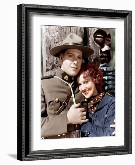 ROSE MARIE, from left: Nelson Eddy, Jeanette MacDonald, 1936-null-Framed Photo