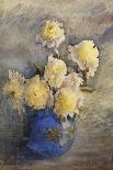 Peonies in a Blue Vase-Rose Maynard Barton-Framed Giclee Print