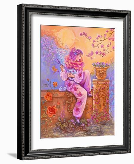 Rose Pierrot Fairy-Judy Mastrangelo-Framed Giclee Print