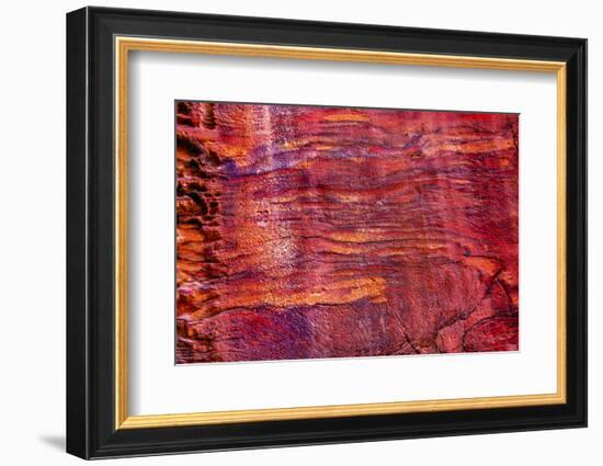 Rose Red Rock Tomb Facade, Street of Facades, Petra, Jordan-William Perry-Framed Photographic Print