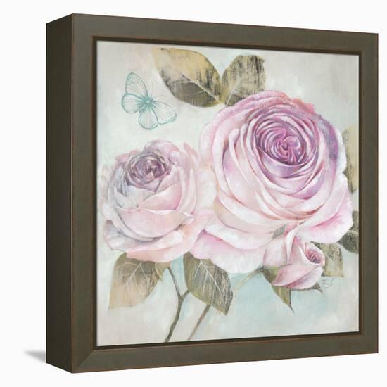 Rose Shimmer-Stefania Ferri-Framed Stretched Canvas