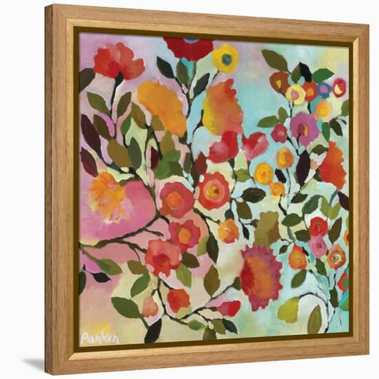 Rose Trellis-Kim Parker-Framed Premier Image Canvas