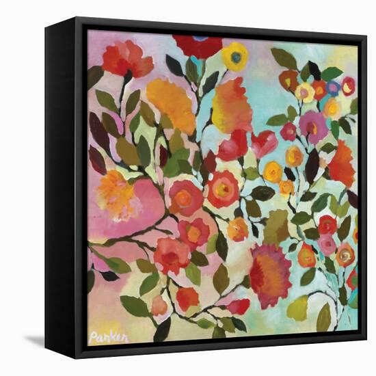 Rose Trellis-Kim Parker-Framed Premier Image Canvas