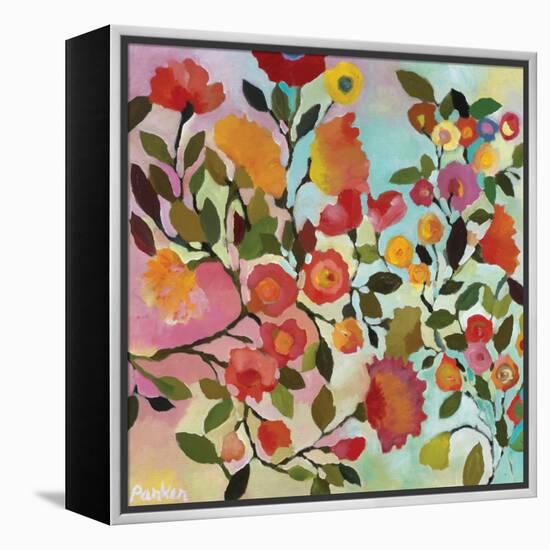 Rose Trellis-Kim Parker-Framed Premier Image Canvas