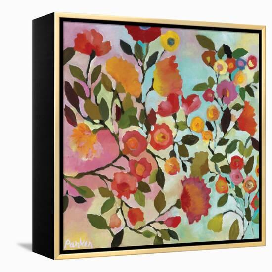 Rose Trellis-Kim Parker-Framed Premier Image Canvas