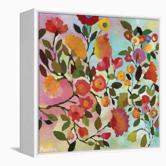 Rose Trellis-Kim Parker-Framed Premier Image Canvas