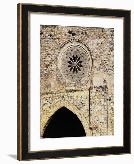 Rose Window from Matrice Church, Erice, Sicily, Italy-null-Framed Giclee Print