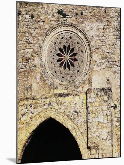 Rose Window from Matrice Church, Erice, Sicily, Italy-null-Mounted Giclee Print