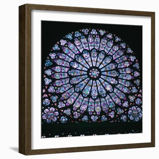 Rose window in Notre Dame, 14th century. Artist: Unknown-Unknown-Framed Giclee Print