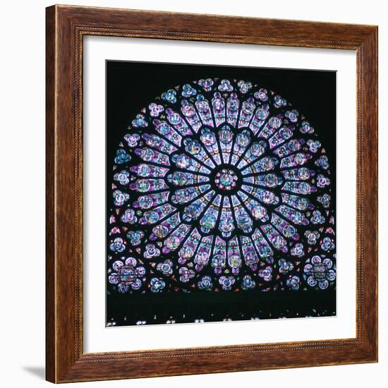 Rose window in Notre Dame, 14th century. Artist: Unknown-Unknown-Framed Giclee Print