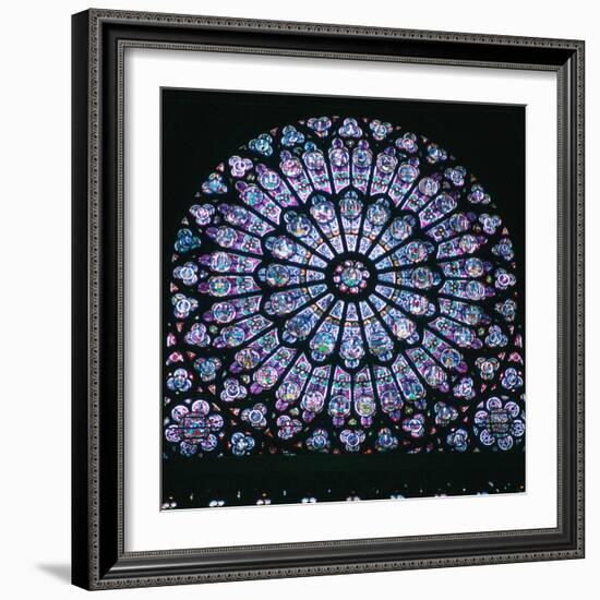 Rose window in Notre Dame, 14th century. Artist: Unknown-Unknown-Framed Giclee Print