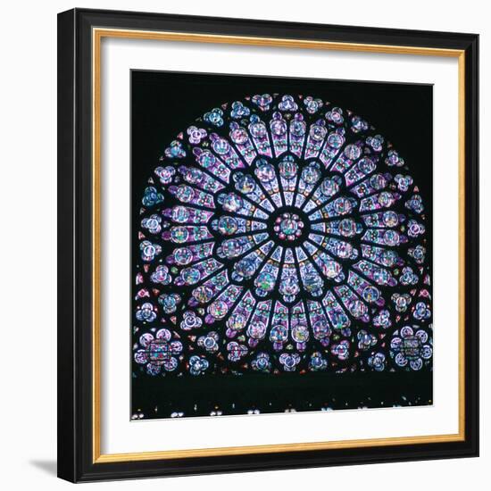 Rose window in Notre Dame, 14th century. Artist: Unknown-Unknown-Framed Giclee Print