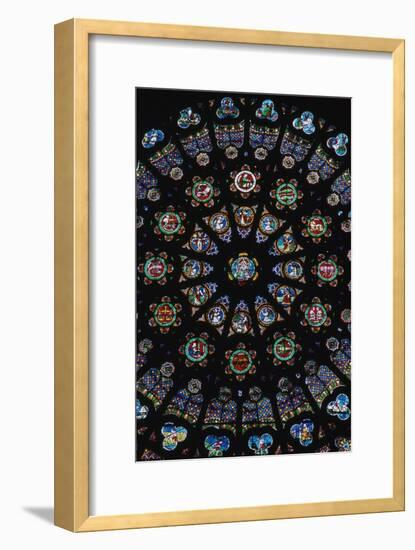 Rose window in the south transeit of St Denis, 12th century. Artist: Unknown-Unknown-Framed Giclee Print