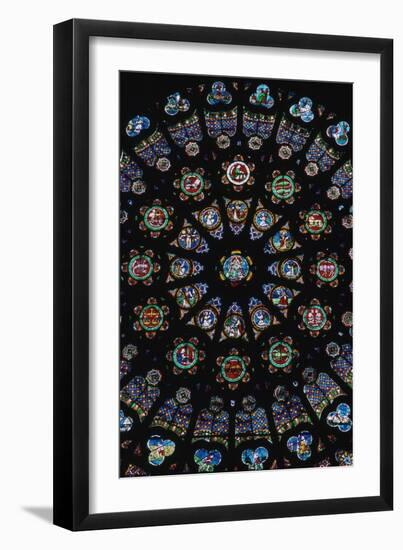 Rose window in the south transeit of St Denis, 12th century. Artist: Unknown-Unknown-Framed Giclee Print