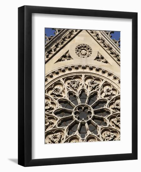 Rose Window on South Facade, Notre Dame Cathedral, Paris, France, Europe-Godong-Framed Photographic Print