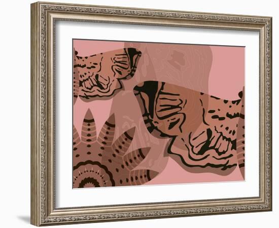 Rose Wine Blush-Belen Mena-Framed Giclee Print