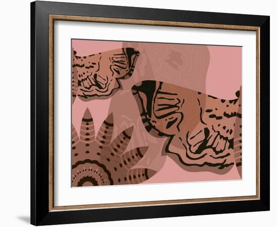 Rose Wine Blush-Belen Mena-Framed Giclee Print