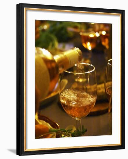 Rose Wine Served to Dinner Guests, Chambres d'Hotes Bed and Breakfast, Clos Des Iles-Per Karlsson-Framed Photographic Print