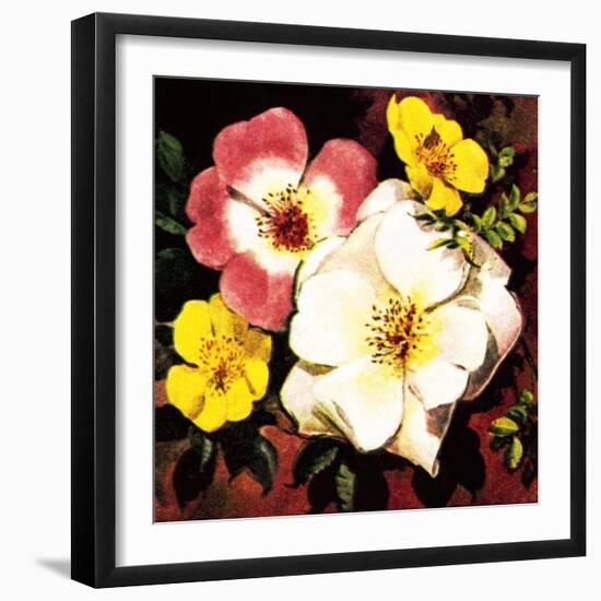 Rose-English School-Framed Giclee Print