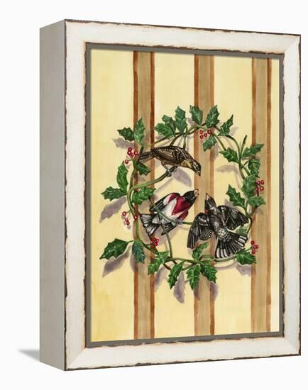 Rosebreasted Grosbeaks-Charlsie Kelly-Framed Premier Image Canvas