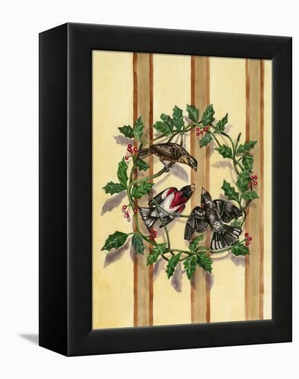 Rosebreasted Grosbeaks-Charlsie Kelly-Framed Premier Image Canvas