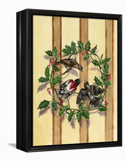 Rosebreasted Grosbeaks-Charlsie Kelly-Framed Premier Image Canvas