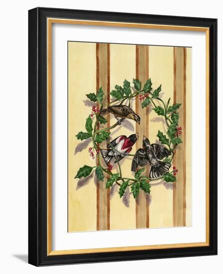 Rosebreasted Grosbeaks-Charlsie Kelly-Framed Giclee Print