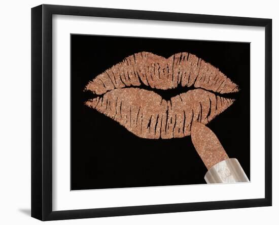 Rosegold Kiss-Tina Lavoie-Framed Giclee Print