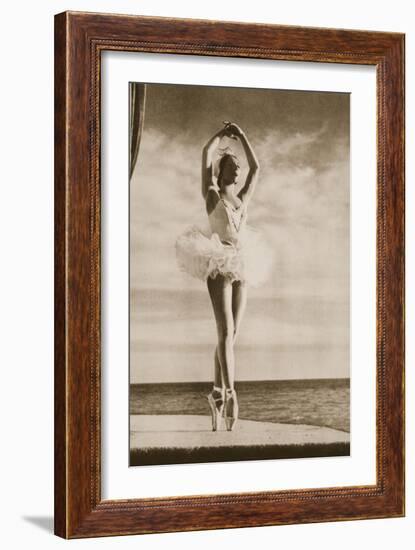 Rosella Hightower in Swan Lake, from 'Grand Ballet De Monte-Carlo', 1949 (Photogravure)-French Photographer-Framed Giclee Print