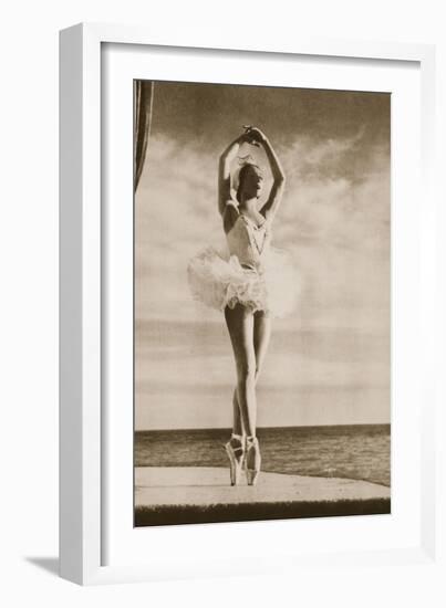 Rosella Hightower in Swan Lake, from 'Grand Ballet De Monte-Carlo', 1949 (Photogravure)-French Photographer-Framed Giclee Print