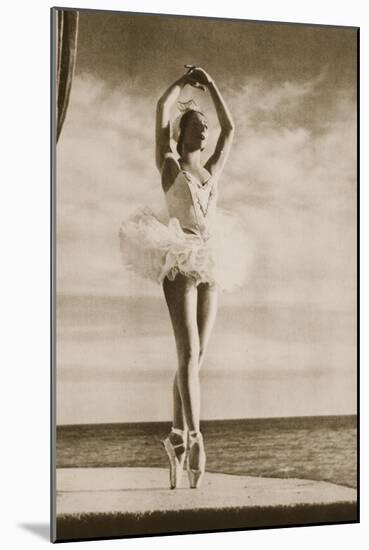 Rosella Hightower in Swan Lake, from 'Grand Ballet De Monte-Carlo', 1949 (Photogravure)-French Photographer-Mounted Giclee Print