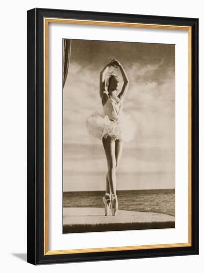 Rosella Hightower in Swan Lake, from 'Grand Ballet De Monte-Carlo', 1949 (Photogravure)-French Photographer-Framed Giclee Print