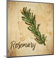Rosemary on Burlap-Color Me Happy-Mounted Art Print