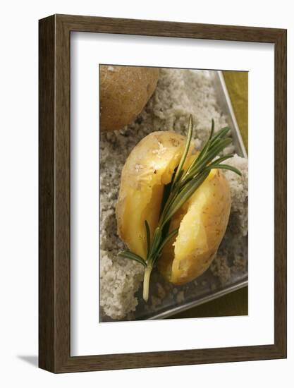 Rosemary Potatoes on a Bed of Salt on Baking Tray-Eising Studio - Food Photo and Video-Framed Photographic Print