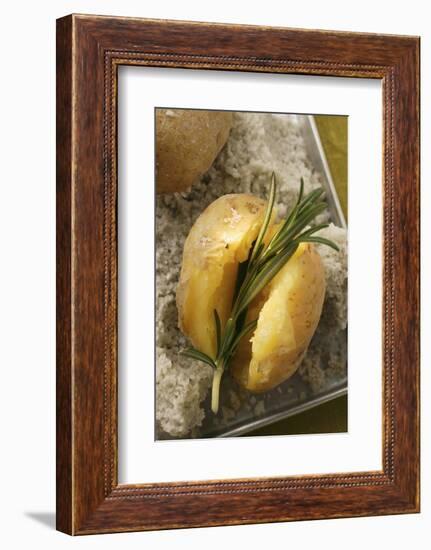 Rosemary Potatoes on a Bed of Salt on Baking Tray-Eising Studio - Food Photo and Video-Framed Photographic Print