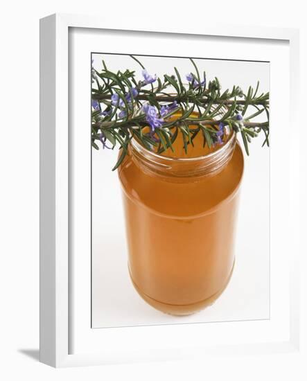 Rosemary (Rosmarinus Officinalis) Honey in Jar-Nico Tondini-Framed Photographic Print