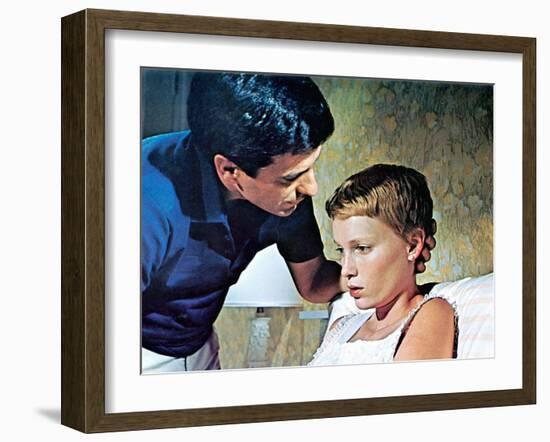 Rosemary's Baby, John Cassavetes, Mia Farrow, 1968-null-Framed Photo