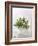 Rosemary with Flowers on White Cloth-null-Framed Photographic Print