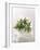 Rosemary with Flowers on White Cloth-null-Framed Photographic Print