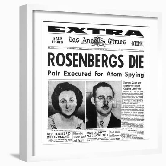 Rosenberg Execution, 1953-null-Framed Giclee Print