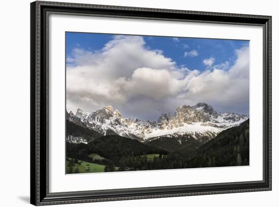 Rosengarten or Catinaccio Mountains, Schlern-Rosengarten, Dolomites, Italy-Martin Zwick-Framed Photographic Print