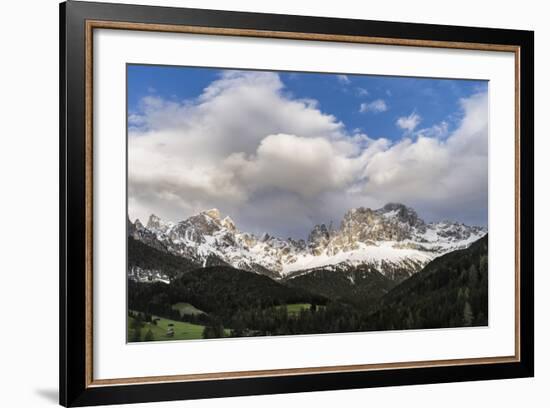 Rosengarten or Catinaccio Mountains, Schlern-Rosengarten, Dolomites, Italy-Martin Zwick-Framed Photographic Print