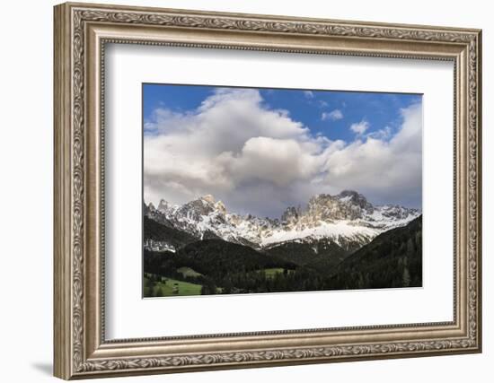 Rosengarten or Catinaccio Mountains, Schlern-Rosengarten, Dolomites, Italy-Martin Zwick-Framed Photographic Print