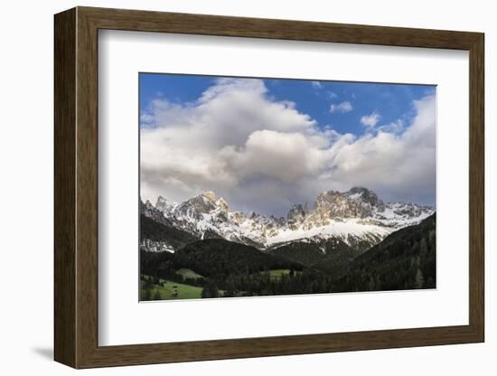 Rosengarten or Catinaccio Mountains, Schlern-Rosengarten, Dolomites, Italy-Martin Zwick-Framed Photographic Print