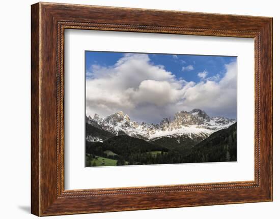 Rosengarten or Catinaccio Mountains, Schlern-Rosengarten, Dolomites, Italy-Martin Zwick-Framed Photographic Print