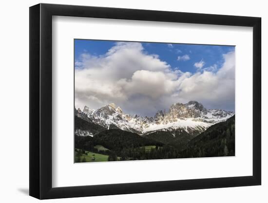 Rosengarten or Catinaccio Mountains, Schlern-Rosengarten, Dolomites, Italy-Martin Zwick-Framed Photographic Print