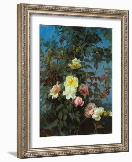 Roses, 1880-George Cochran Lambdin-Framed Giclee Print