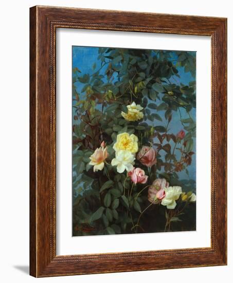 Roses, 1880-George Cochran Lambdin-Framed Giclee Print