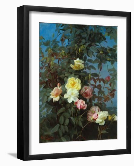 Roses, 1880-George Cochran Lambdin-Framed Giclee Print